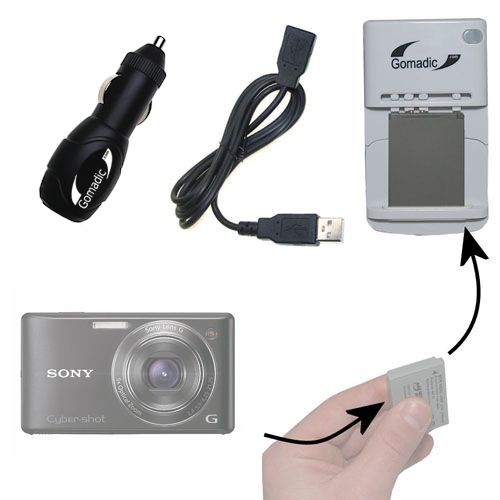 Lithium Battery Fast Charger compatible with the Sony Cyber-shot DSC-788