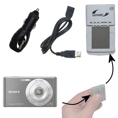 Lithium Battery Fast Charger compatible with the Sony Cyber-shot DSC-S3000